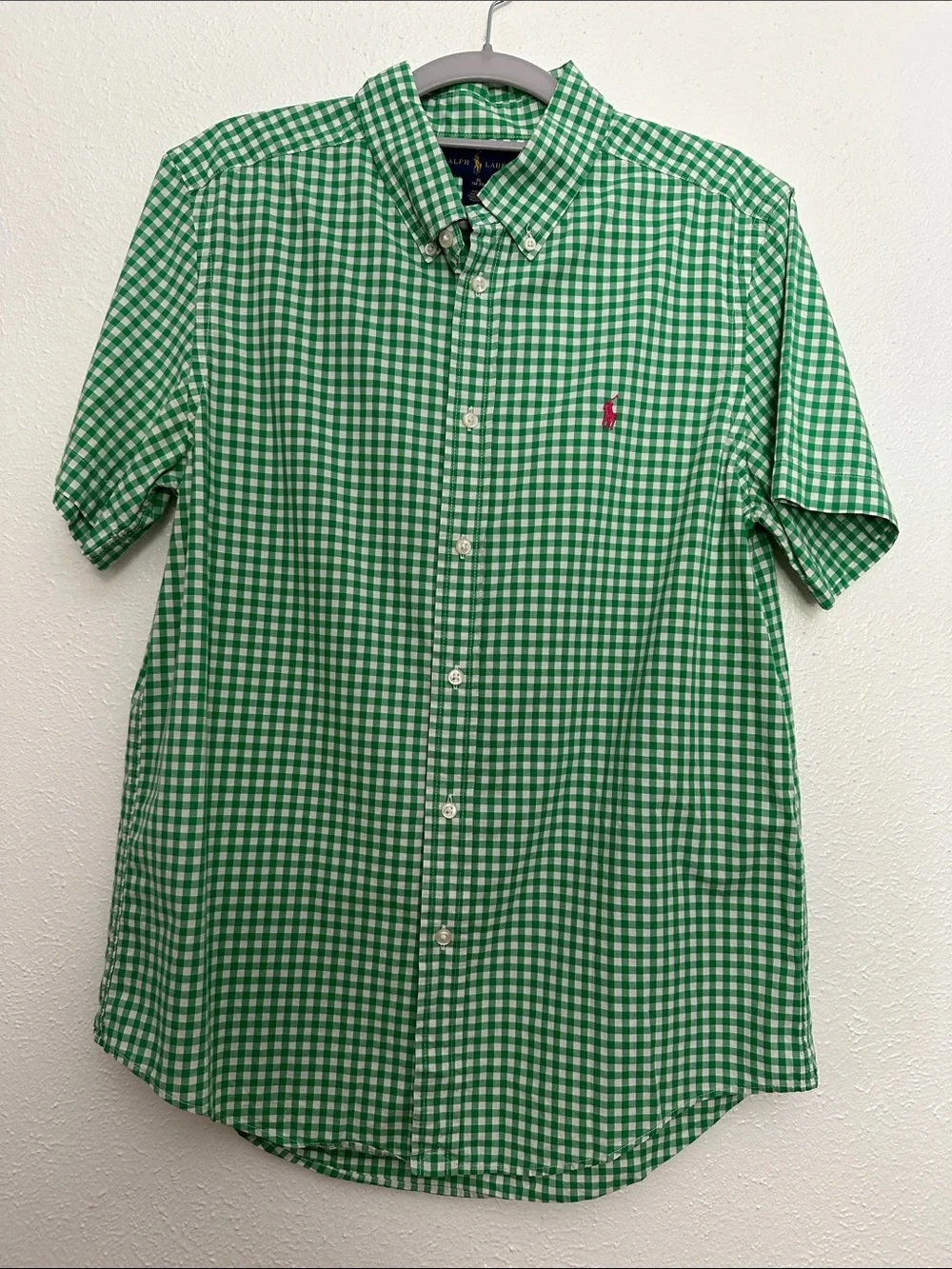 Ralph Lauren Big Boys Checkered Short Sleeve Shirt